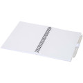 Niove recycled plastic soft cover notebook and ballpoint pen set (blue ink)