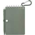 Lig Mini recycled outdoor soft cover notebook and ballpoint pen set (black ink)