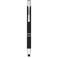 Moneta anodized aluminium click stylus ballpoint pen (blue ink)