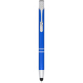 Moneta anodized aluminium click stylus ballpoint pen (blue ink)