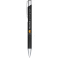 Moneta anodized aluminium click ballpoint pen (black ink)