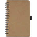 Cobble A6 wire-o recycled cardboard notebook with stone paper