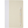 Dairy Dream A5 size reference recycled milk cartons notebook and ballpoint pen set