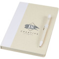 Dairy Dream A5 size reference recycled milk cartons notebook and ballpoint pen set