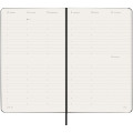 Moleskine hard cover 12 month L weekly planner vertical
