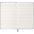 Moleskine horizontal hard cover 12 month L weekly planner