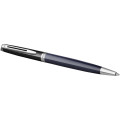 Hemisphere colour blocking ballpoint pen with palladium trim (blue ink)