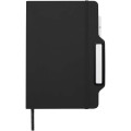 Nexus A5 hard cover notebook with pen and pencil combo (black ink)
