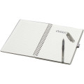 Slate A5 reusable hard cover notebook and pen set (black ink)