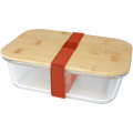 Roby 1000 ml glass lunch box with bamboo lid