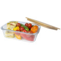 Roby 1000 ml glass lunch box with bamboo lid