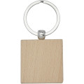 Gioia beech wood squared keychain