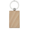 Gian beech wood rectangular keychain