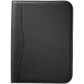 Ebony A4 zippered portfolio