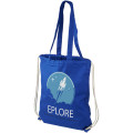 Eliza 240 g/m² cotton drawstring bag 6L