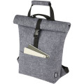 Felta GRS recycled felt roll-top bike bag 13L