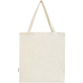 Madras 140 g/m² GRS recycled cotton gusset tote bag 12L
