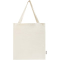 Madras 140 g/m² GRS recycled cotton gusset tote bag 12L