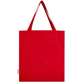 Madras 140 g/m² GRS recycled cotton gusset tote bag 12L