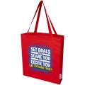 Madras 140 g/m² GRS recycled cotton gusset tote bag 12L