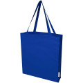 Madras 140 g/m² GRS recycled cotton gusset tote bag 12L