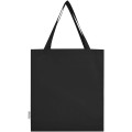 Madras 140 g/m² GRS recycled cotton gusset tote bag 12L