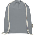 Oregon 140 g/m² GRS recycled cotton drawstring bag