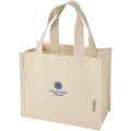 Odessa 220 g/m² GRS recycled cotton mini gusset tote bag 9L