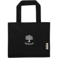 Odessa 220 g/m² GRS recycled cotton mini gusset tote bag 9L
