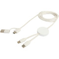 Citala 5-in-1 recycled plastic 150 cm data sync and 27W fast charge cable