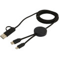 Citala 5-in-1 recycled plastic 150 cm data sync and 27W fast charge cable