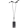 Funi recycled plastic smartphone lanyard with built-in data sync and 100W fast charge 5-in-1 cable
