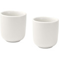 Male 90 ml ceramic espresso cups with matt finish - set of 2
