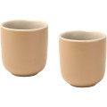 Male 90 ml ceramic espresso cups with matt finish - set of 2