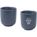 Male 90 ml ceramic espresso cups with matt finish - set of 2