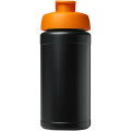 Baseline 500 ml recycled sport bottle with flip lid