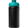 Baseline 500 ml recycled sport bottle with flip lid
