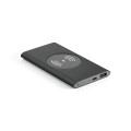 CASSINI. Power bank 4.000 mAh with 5W wireless charger in recycled aluminium (100% rAL)