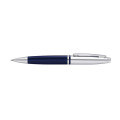 Cross Calais™ Chrome/Blue Lacquer with Polished Chrome Appointments Ballpoint Pen  (Blue Ink)