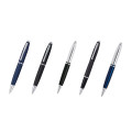 Cross Calais™ Chrome/Blue Lacquer with Polished Chrome Appointments Ballpoint Pen  (Blue Ink)