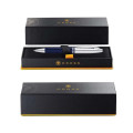 Cross Calais™ Chrome/Blue Lacquer with Polished Chrome Appointments Ballpoint Pen  (Blue Ink)