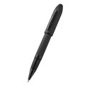 Peerless™ Polished Black PVD Engraved Diamond Pattern with Black PVD Appointments and Swarovski Crystal Rollerball Pen (Blue Ink)