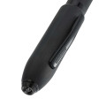 Peerless™ Polished Black PVD Engraved Diamond Pattern with Black PVD Appointments and Swarovski Crystal Rollerball Pen (Blue Ink)