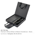 Premium Office Gift Set with Ribbon Handle Box