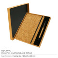 Cork Notebook and Ball Pen Gift Set