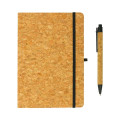 Cork Notebook and Ball Pen Gift Set