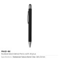 Rubberized Stylus Metal Pens