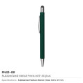Rubberized Stylus Metal Pens