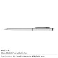 Slim Metal Pens with Stylus