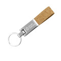 Metal Keychain with Cork Strap